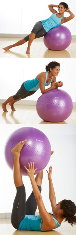 gym ball exercises for stomach